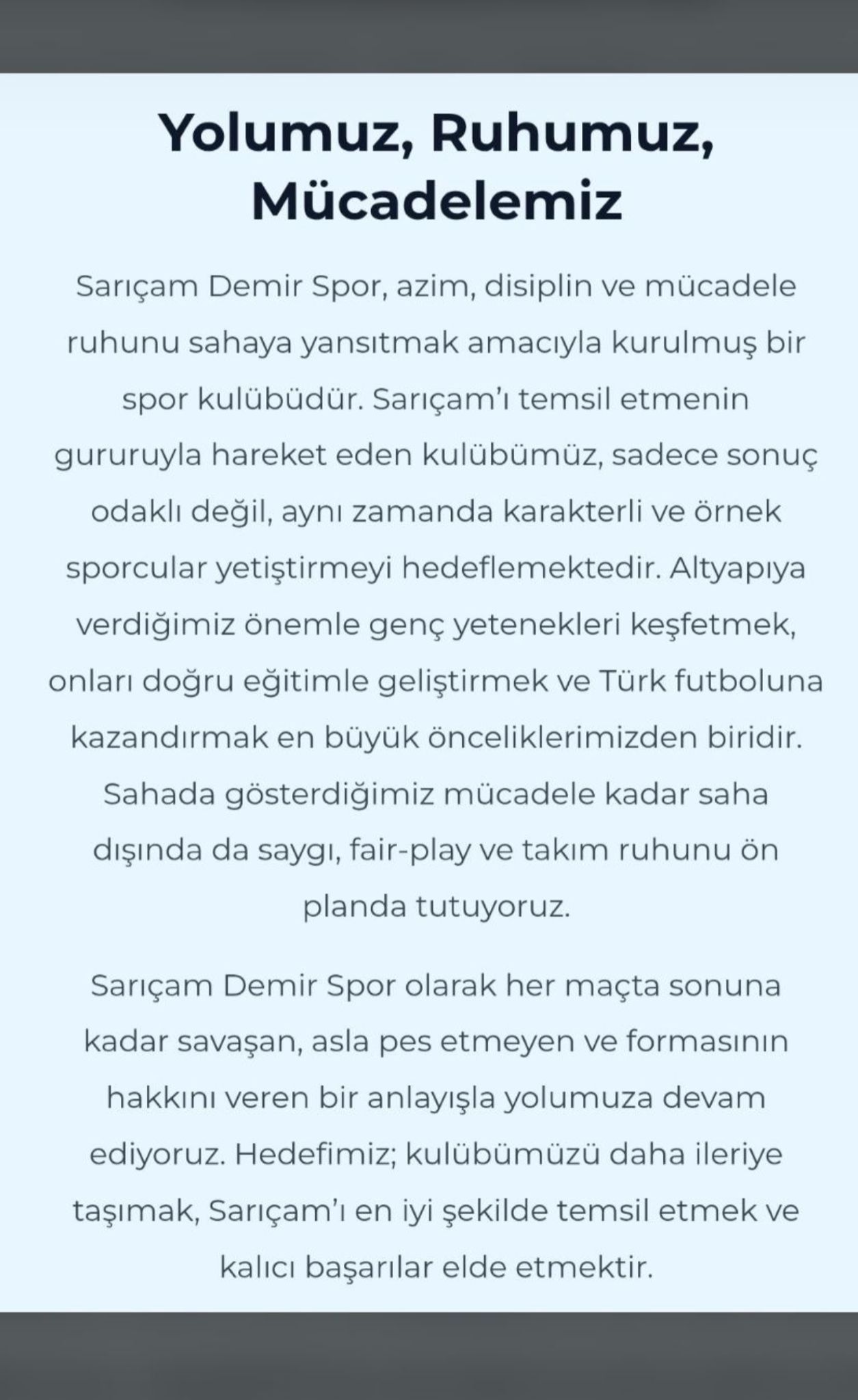 Kulüp vizyonu